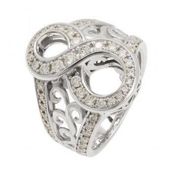 Yukizaki Nonble Numbering [8] Size L [Authentic] Y.NOMBRE.1.9.8.L Ring Used Jewelry