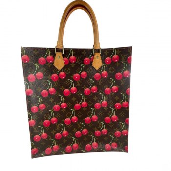 Pre-owned LOUIS VUITTON Sac Pla Monogram Cherry Takashi Murakami Handbag