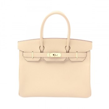 Hermes Birkin 30 Handbag Bag Leather Evercolor Beige Trench 【Used】