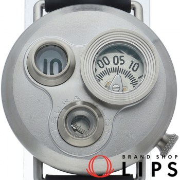 OTSUKA LOTEC Model No. 7.5 Watch, 40mm, New Version, Box and Warranty, SS/Rubber, Men's Silver Watch, Excellent Condition