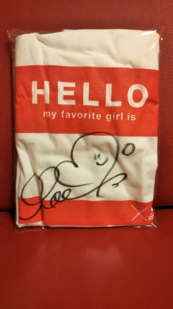 Moe Angel Autographed T-Shirt - Excellent Condition - Size L - 2018 Spring Campaign Prize