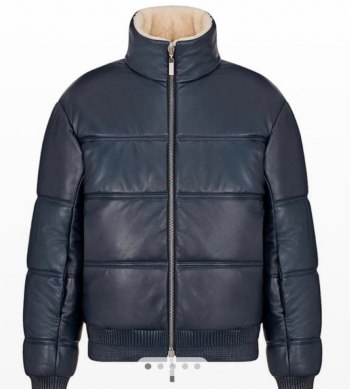 Dior Lamb Leather Reversible Down Jacket - Size 48 (M-L)