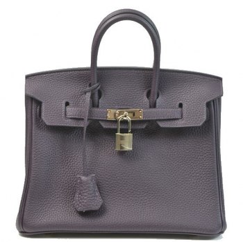 Unused Hermès Birkin 25 Raisin