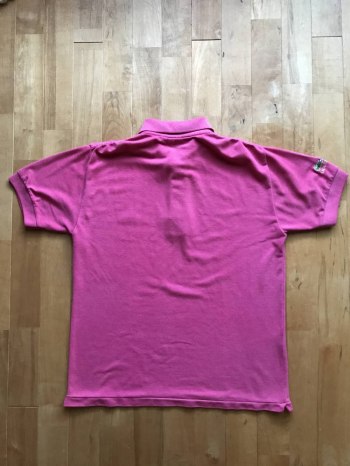 Rare 1970s LACOSTE Polo Shirt with Right Sleeve Crocodile Embroidery