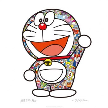 Limited Edition 300 - Takashi Murakami's Silkscreen Print of Doraemon, Purchased from Official Retailer, Zingaro - Brand New, Unopened