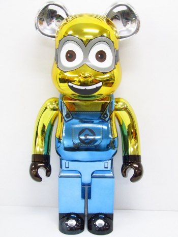 Medicom Toy BE@RBRICK Bearbrick DAVE CHROME Ver. 1000% Minion Figure ◆AC26893