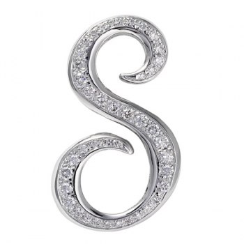 Yukizaki Alpha Initial Pendant Top [S] Size L [Authentic] Y.ALPHA.12.9.S.L Pen Head Pre-Owned Jewelry