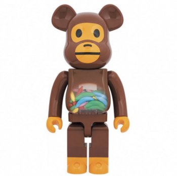 A BATHING APE BE@RBRICK BABY MILO® AND BANANA 1000% Medicom Toy Bearbrick