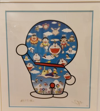 Authentic Takashi Murakami Doraemon Under the Blue Sky ED300 90/300 Signed Print