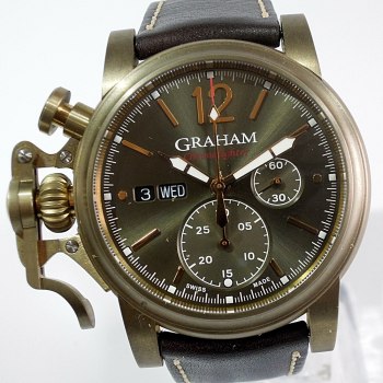 GRAHAM Chronofighter Vintage 44mm Cal. G1747 Automatic Left Crown