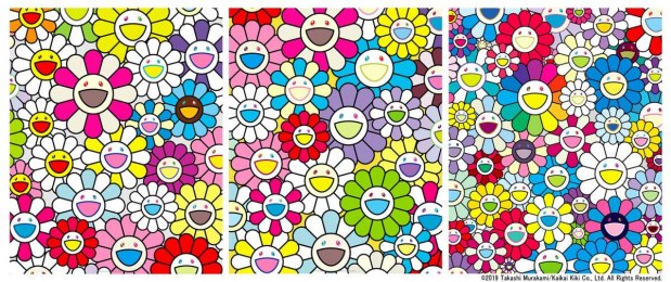 Takashi Murakami Poster Set from Kaikaikiki Zingaro - Limited Edition of 300 featuring Three Flower Designs.