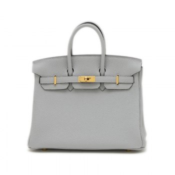Hermès Birkin 25 Togo Blue Glacie with Gold Hardware - K Stamp