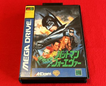 Rare Batman Forever for Mega Drive by Acclaim with Postcard