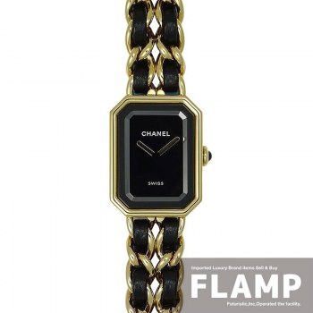CHANEL Première Original Edition H6951 Gold Plated Women's Watch with Black Dial - 20mm (New)