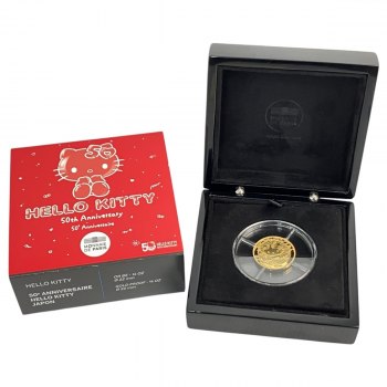 Cherry Blossom Hello Kitty 50th Anniversary Coin 2024 50 Euro Used Excellent Condition N10969402