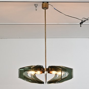 Vintage 12-Light Chandelier by Fontana Arte - Gino Paroldo