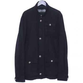 CHROME HEARTS Cherry Bomb Military Jacket, Size L, Black, Model 2225-304-6548, Blouson Jacket