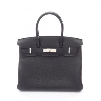 HERMES Birkin 30 Handbag - Black Togo - Used