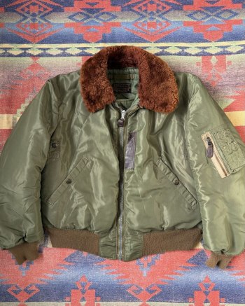 1950s USAF B15C Flight Jacket in Olive Color