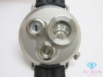 Excellent Condition Otsuka Lotec Model 7.5 Men's Watch Silver Automatic with Three Windows - Like New 【Used】【Free Shipping】