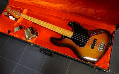 1975 Vintage Fender USA Jazz Bass Full Original Used Extremely Rare