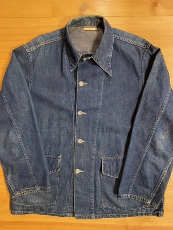 1940s WW2 U.S. Army Vintage Denim Coverall Jacket